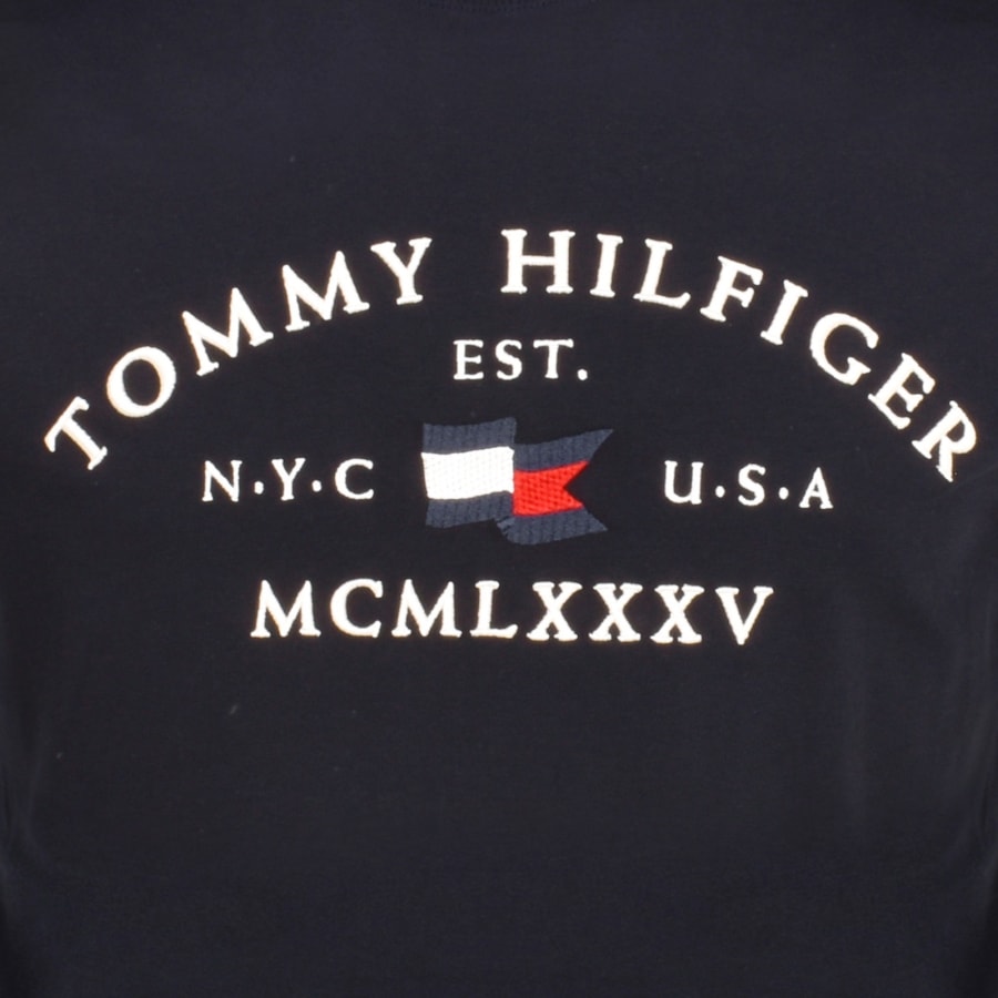 Tommy Hilfiger Logo T Shirt NavyTommy Hilfiger Logo T Shirt Navy Male XX Large